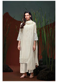 Pure Mul Suit with Embroidery, Hand Work, Cut Work & Embroidery Lace