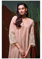 Pure Mul Suit with Embroidery, Hand Work, Cut Work & Embroidery Lace