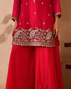Simar Silk Suit with Cutdana Embroidery