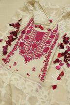 Pure Linen Cotton Suit with Kantha work