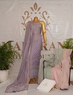 Pure Mul Cotton Suit with Heavy Zari & Sequin Threadwork