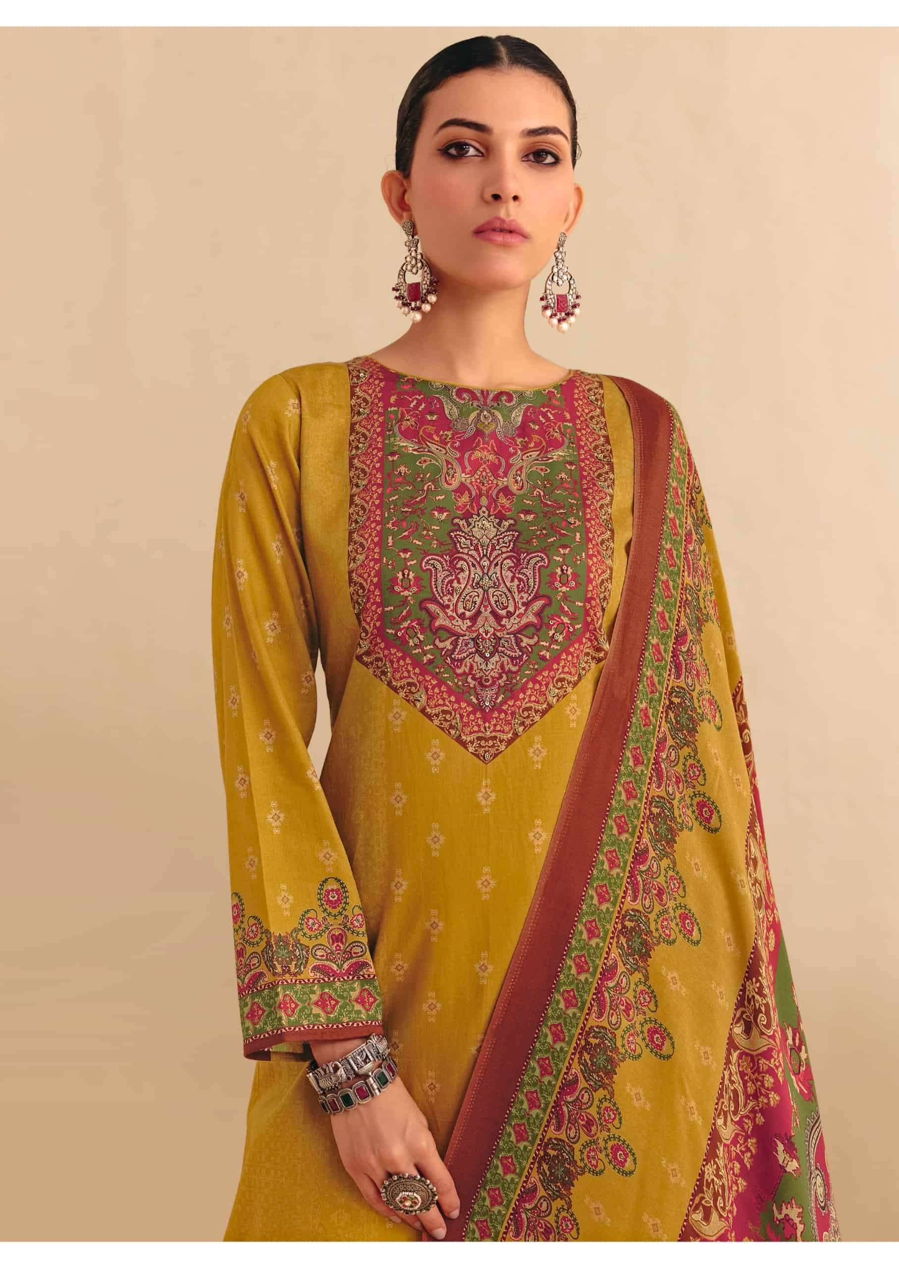 Pure Jaam Cotton Suit with Heavy Khatli Work